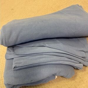 Cozy Blue Micro Fiber Fleece Sheet Set-Queen Size